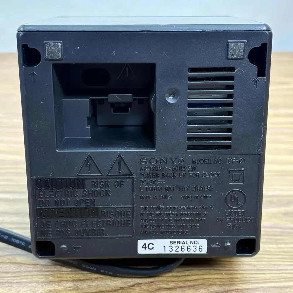 Sony Clock Radio ICF-C1: FM / AM / FM Wide corresponding Sleep Timer BLACK, NEW